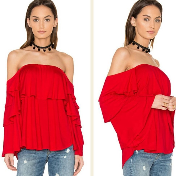 Vava by Joy Han Tops - TOP RED VAVA BY JOY HAN RED TOP